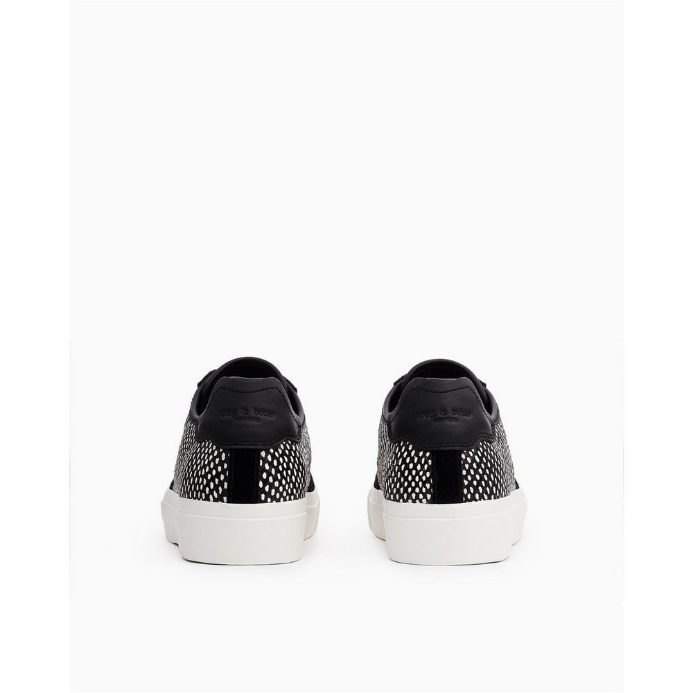 Rag & Bone RB Army Low Snake-Print Leather Sneakers Men’s Size 8 View 2